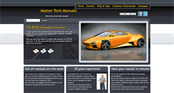 Desktop Screenshot of mastertechmanuals.com
