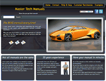 Tablet Screenshot of mastertechmanuals.com